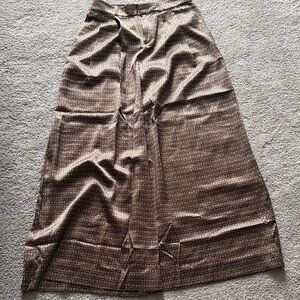 Banana Republic Brown Geometric Wide Leg Pants